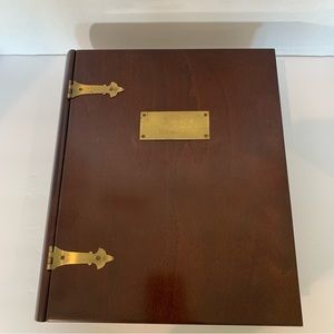 Vintage 1991 Bombay Company Mahogany Memory Storage Box